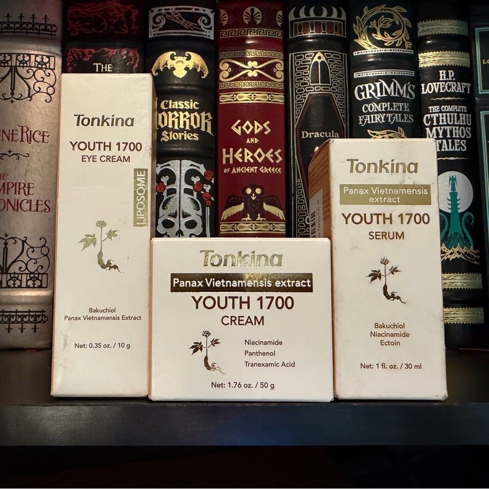 Tonkina Youth 1700 Essential Trio Set, Vietnamese Ginseng Anti-Aging Skin Care